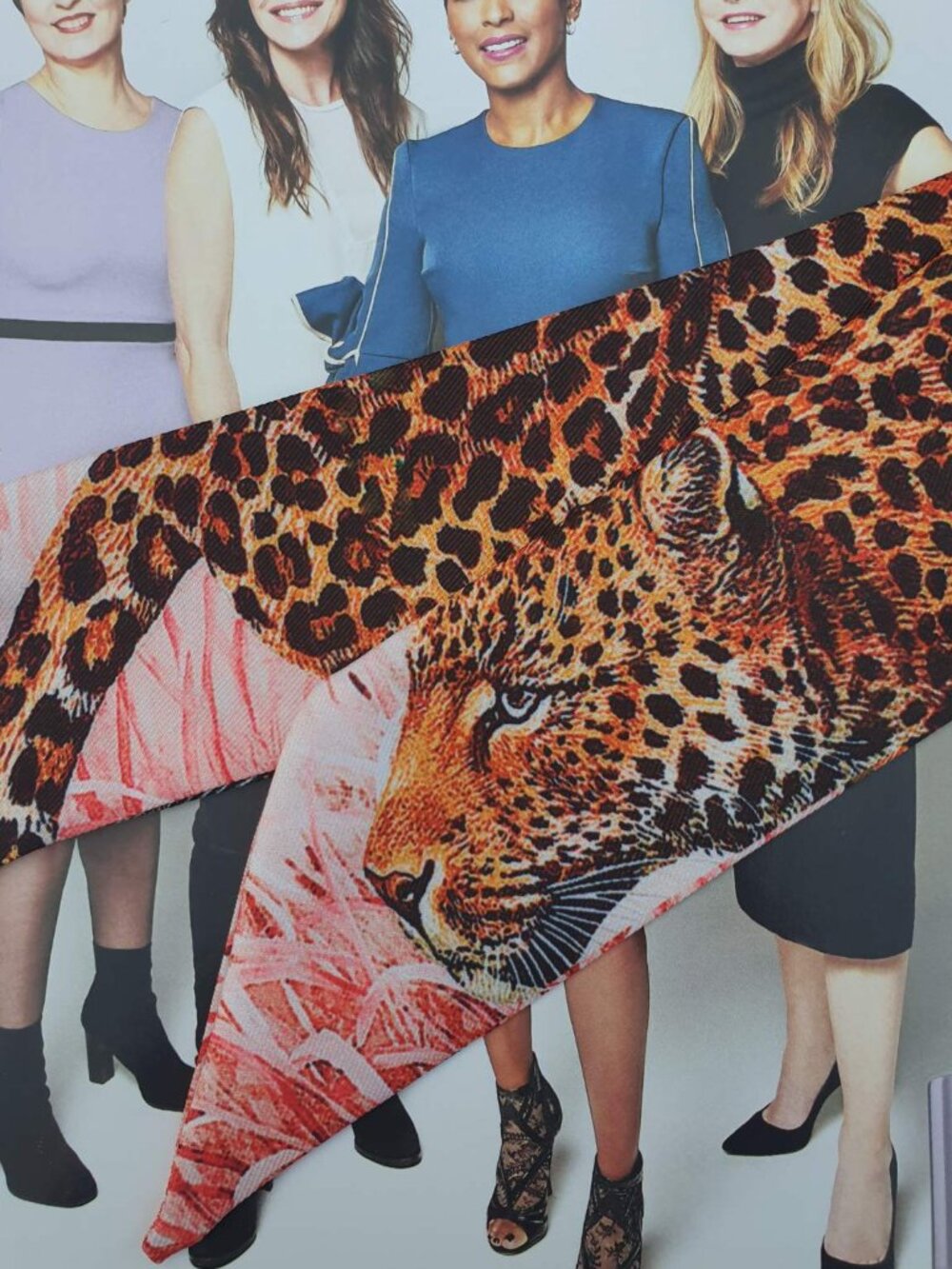 Leopard Tiger Skinny Scarf Fashion Women Wrap Hand Bag Accessory Hair Tie Gift